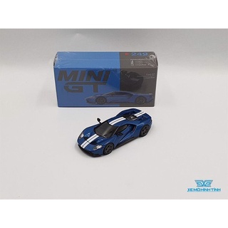 Xe Mô Hình Ford GT 1:64 MiniGT ( Xanh )