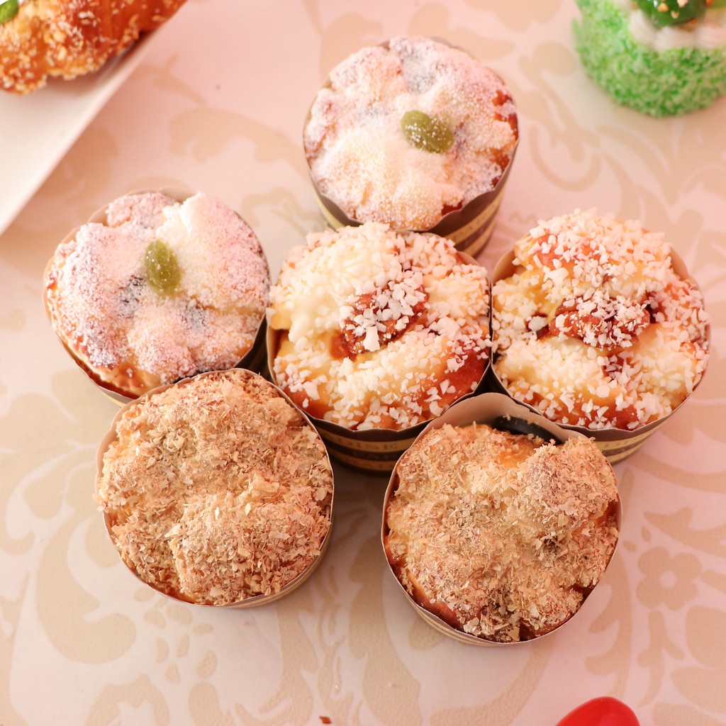 Bộ 6 mô hình bánh cupcake dễ thương