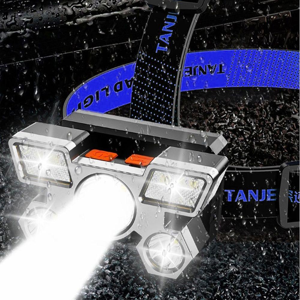 VANES1 Đèn LED Đeo Đầu Độ Sáng Cao Đa Năng Kèm Dây Cáp USB Tiện Dụng Mang Theo Cắm Trại