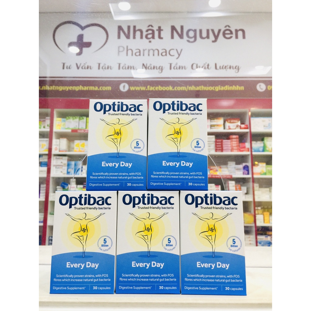 Men vi sinh Optibac xanh da trời Probiotics For Daily Wellbeing - Bổ sung lợi khuẩn, cải thiện hệ vi sinh đường ruột