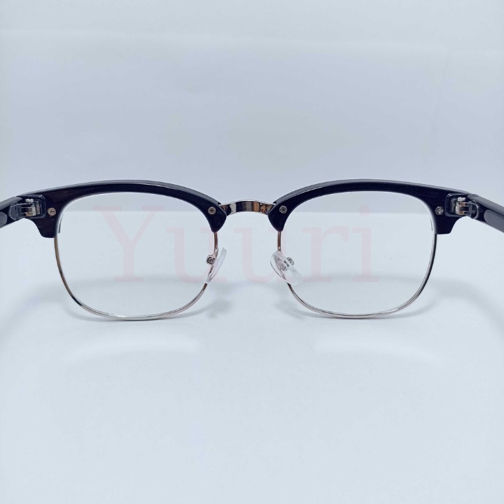Gọng kính nam nữ phong cách Unisex, chất liệu nhựa phối kim loại G101061