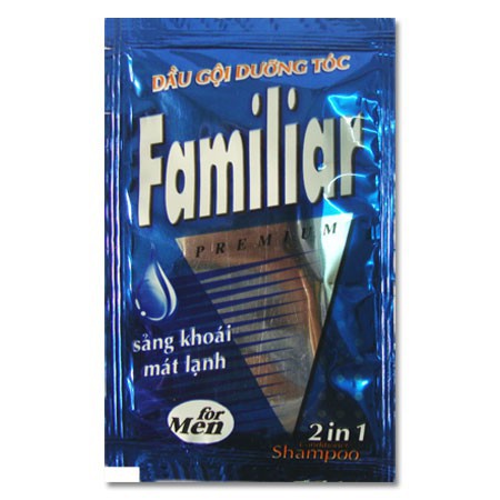 Familiar -  Combo 5 dầu gội dưỡng tóc cho Nam Xanh dương - Dạng gói 5 ml  - Store Hàng Việt Mỹ Phẩm Gia Đình