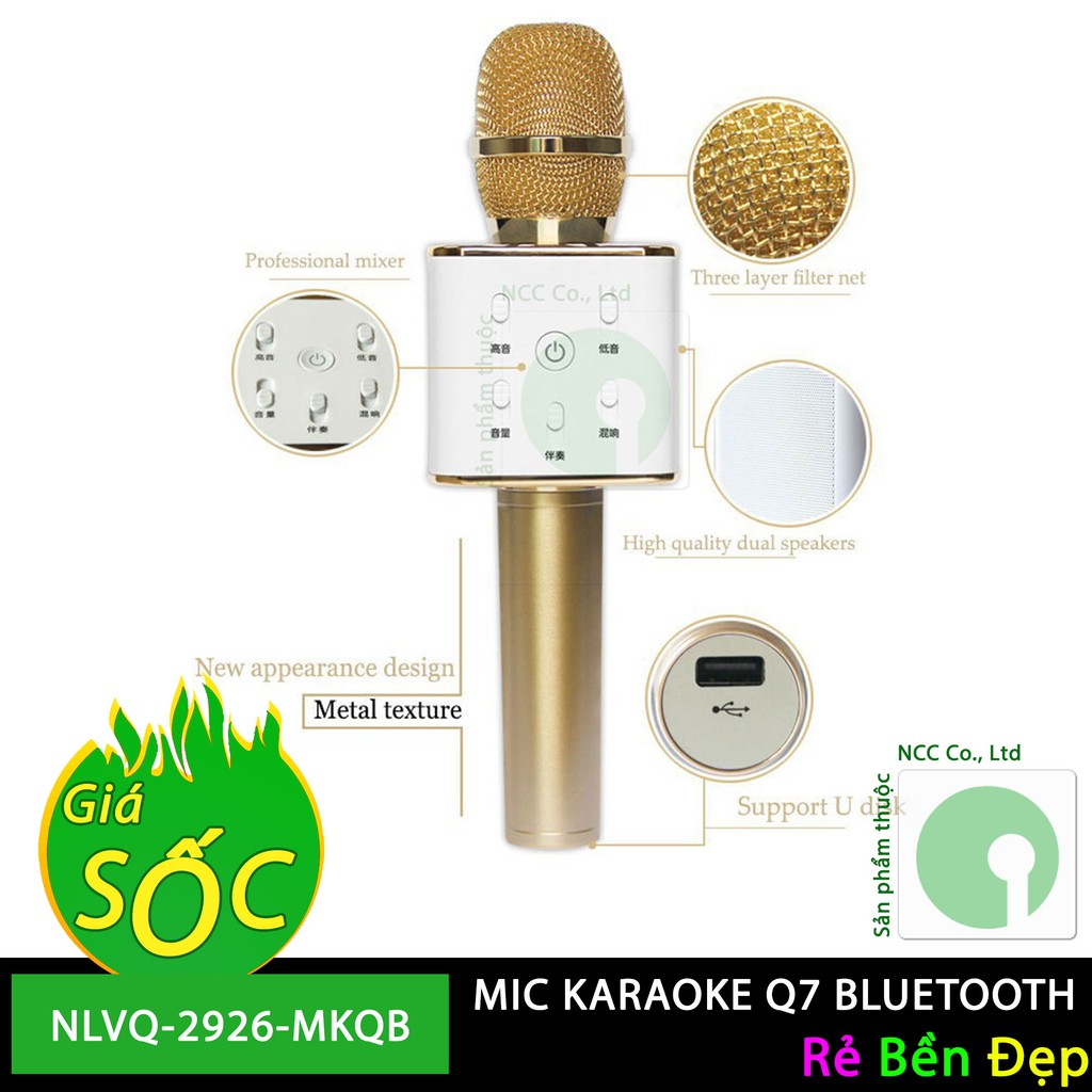 MIC KARAOKE Q7 BLUETOOTH