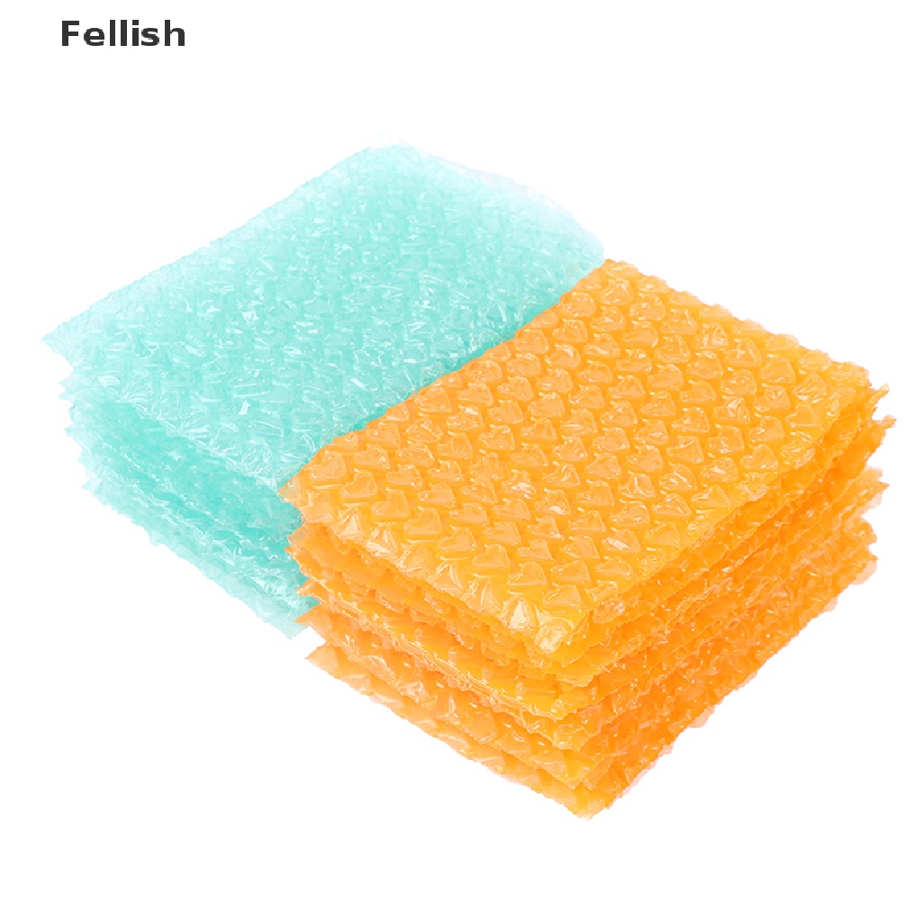 [Fellish] 10Pc 15*10cm Heart-Shaped Bubble Foam Wrap For Packing Mailers Padded Bags 436VN