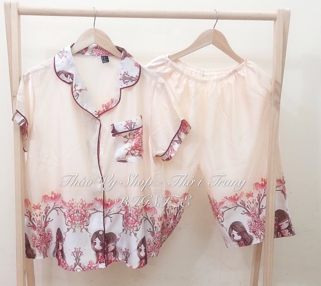 Đồ bộ pijama lụa satin BIGSIZE | BigBuy360 - bigbuy360.vn
