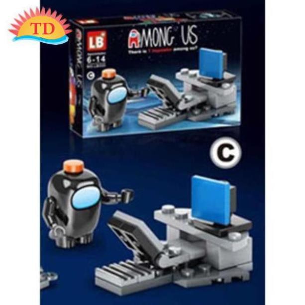 8 mẩu xếp hình Among Us mini xếp hình lắp ráp cho bé mẫu mới nhất LB+