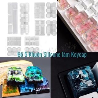 Khuôn Keycap hệ OEM trọn bộ 5 khuôn sử dụng trong Resin Handmade