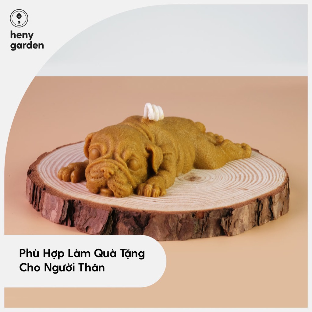 Nến Thơm Thiên Nhiên Trang Trí Không Khói Với 3 Tầng Hương Phối Hợp Heny Garden – Tặng Tinh Dầu Mẫu Thử