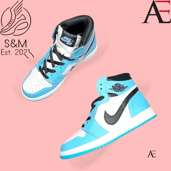 Giày air Jordan 1 Giày sneaker Jodan cổ cao xanh dương nam nữ hot hit 2021 giày kèm boxbill