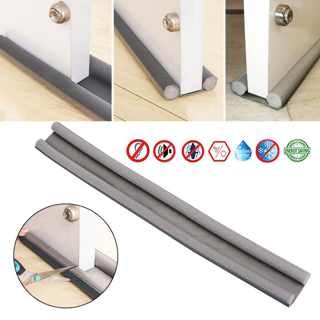 WHT 22CM / 47CM / 95CM Vết nứt cửa và Dải hàn dưới đáy cửa Dải dán cách âm Cửa và cửa sổ Khoảng cách cao su Miếng dán ch