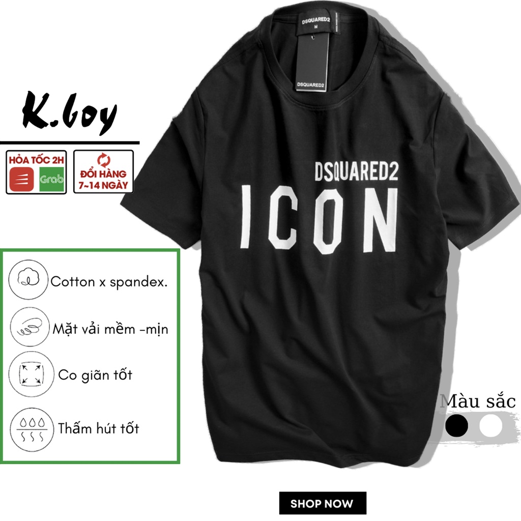 Áo Thun Nam Tay Ngắn Kboy Shop Áo phông cổ tròn 100% Cotton dáng ôm phối cực cá tính - V104