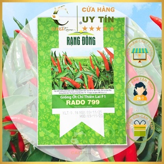Hạt Giống Ớt Chỉ Thiên Rado 799 Sai trái, dễ trồng (0,1gr)