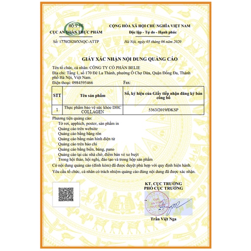 Viên uống bổ sung Collagen DHC Nhật Bản