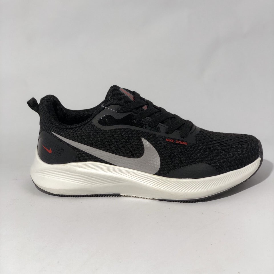 Giày Thể Thao Sneaker Nam 𝐍𝐈𝐊𝐄 𝐙𝐎𝐎𝐌 Thời Trang Cao Cấp - Giày 𝐍𝐈𝐊𝐄 𝐙𝐎𝐎𝐌 Màu Đen Đế Trắng Chữ Đỏ Full Box