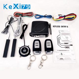9Pcs/Set Car SUV Keyless Entry Engine Start Alarm System Push Button Remote Starter Stop Auto