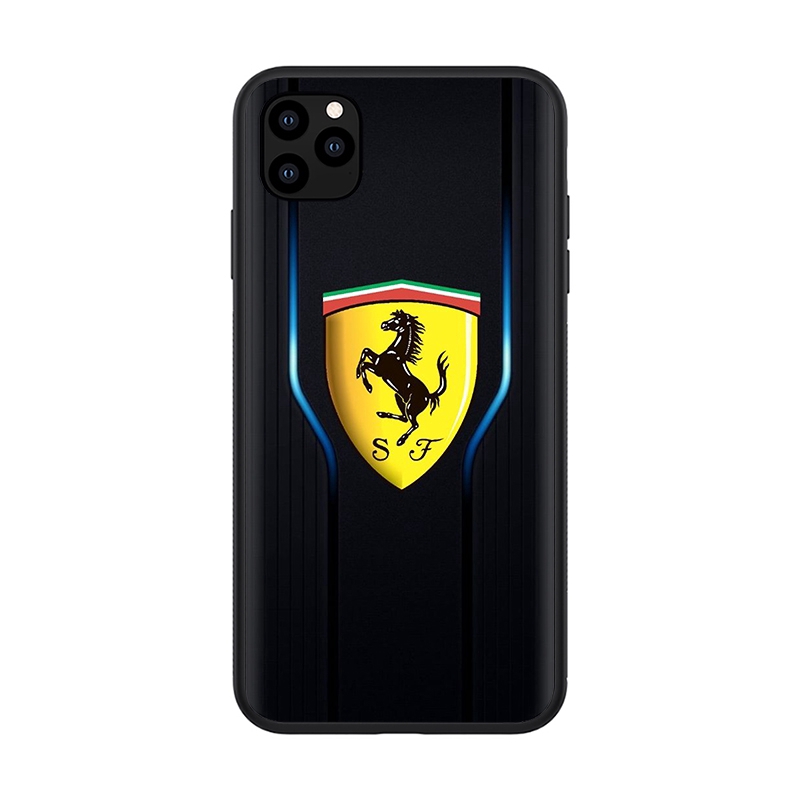 Ốp điện thoại dẻo họa tiết logo xe hơi Ferrari cho IPHONE 11 PRO XS MAX XR X 8 7 6S 6 PLUS 5S 5 SE 2020 D99