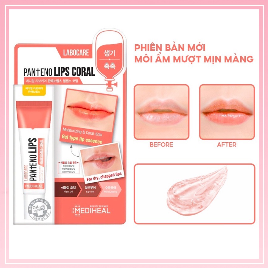 Son Dưỡng Ẩm Môi Siêu Lì Có Màu Lâu Trôi Ngày Và Đêm Mediheal Labocare Pantenolips Giảm Thâm, Chống Nẻ Dưỡng Ẩm Môi