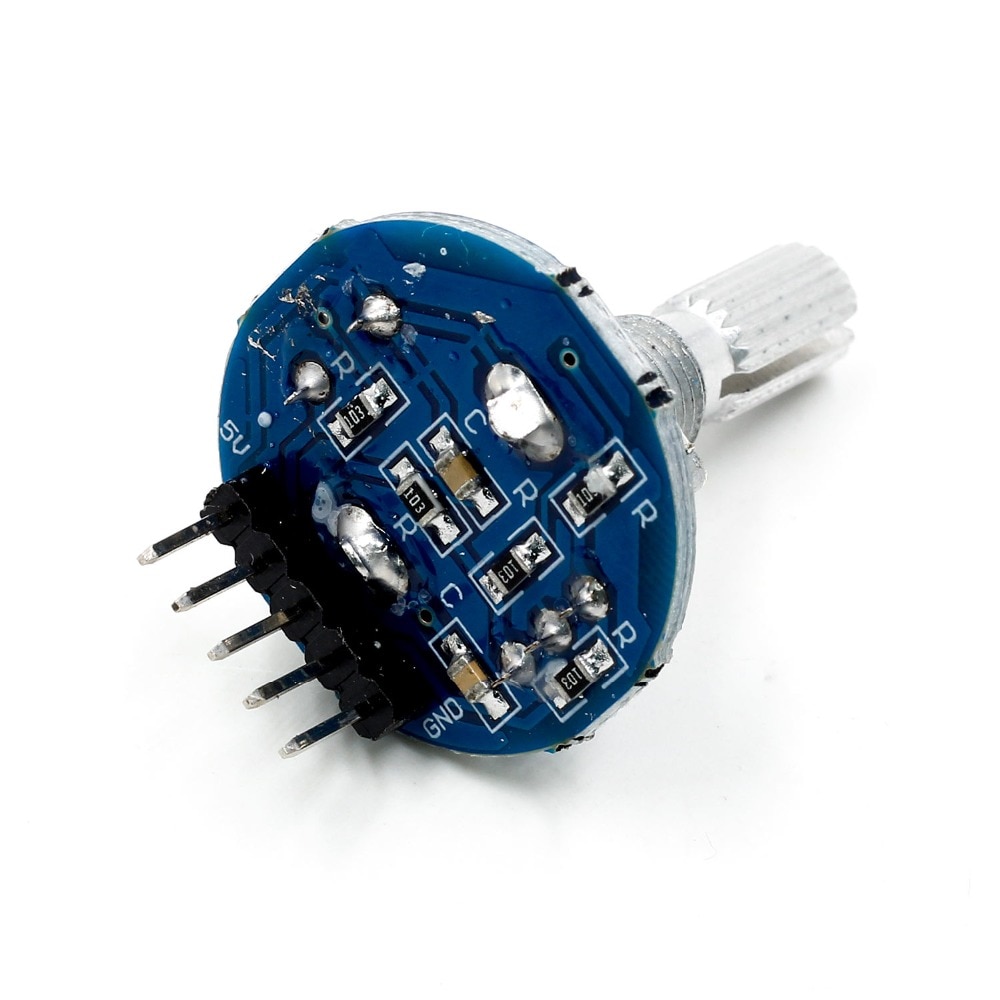 Rotary Encoder Module for Arduino Brick Sensor Development Round Audio Rotating Potentiometer Knob Cap