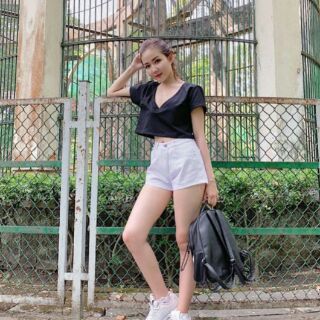 Áo CRT cổ Tim Siêu Xinh