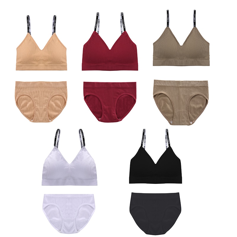 Set Đồ Lót 2 Mảnh Không Đường May Quyến Rũ Dành Cho Nữ