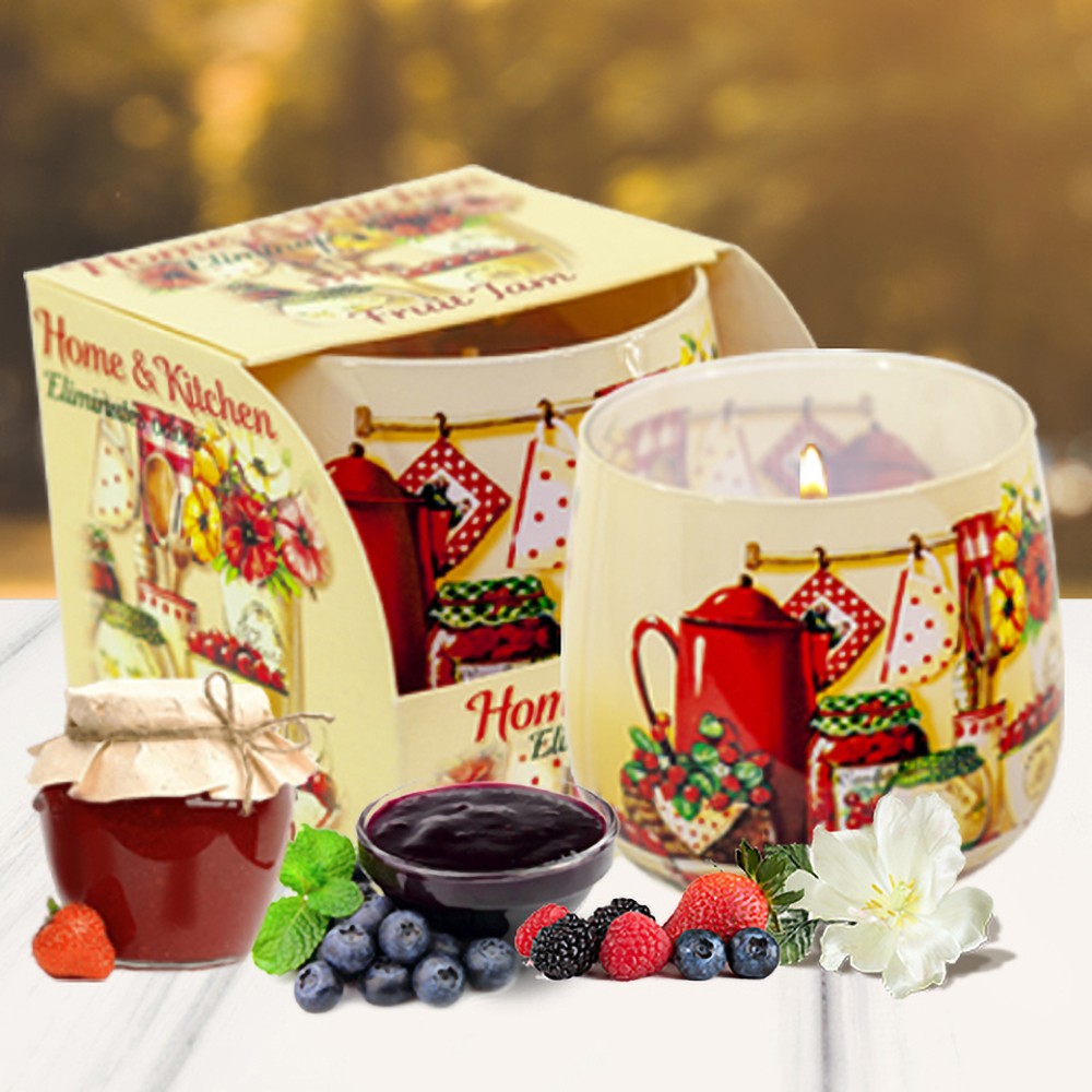 Nến thơm tinh dầu Bartek MỨT TRÁI CÂY thơm phòng, khử mùi 100g - Nến thơm phòng thiên nhiên ( Giao mẫu ngẫu nhiên )