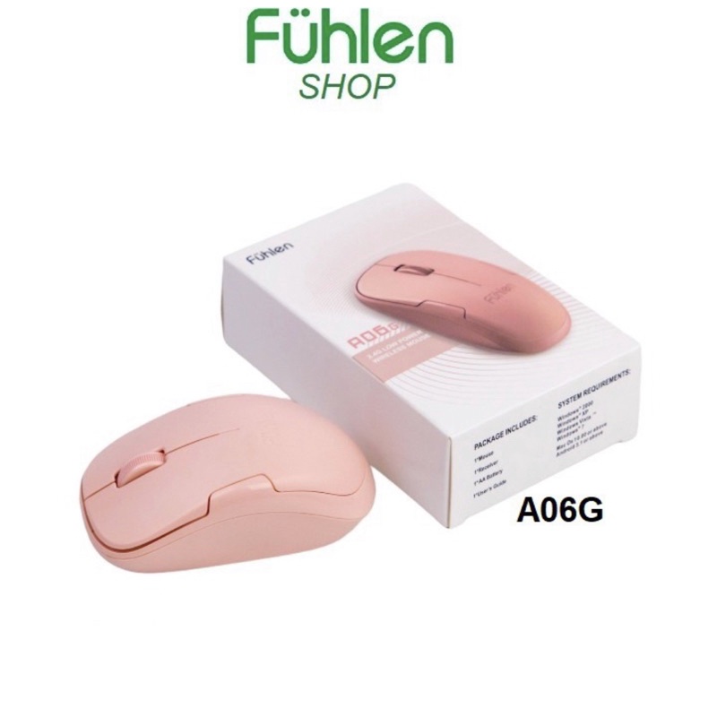 Chuột Máy Tính Không Dây Fuhlen A06Gb Pink