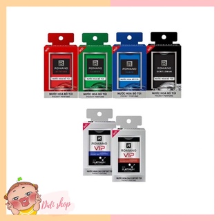 Dầu gội dây 14gói/ Nước hoa bỏ túi Romano chai mini Romano