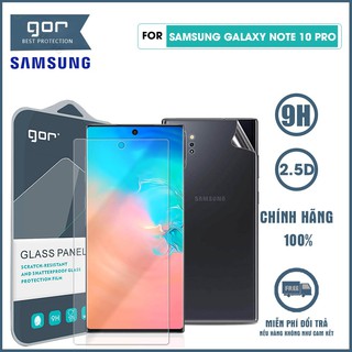 Dán màn hình Samsung Note 10 Pro và Dán lưng Samsung Note 10 Pro chính hãng Gor PPF dẻo trong suốt