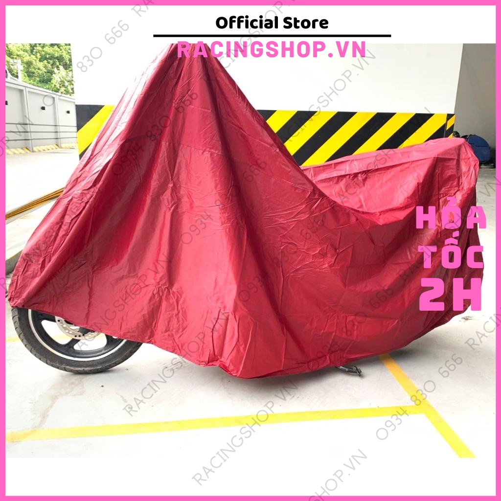 Bạt phủ xe máy trùm kín xe chống nắng mưa bụi bẩn VNRACING, Bạt che xe máy cao cấp Winner Lead SH Vision RACINGSHOPVN