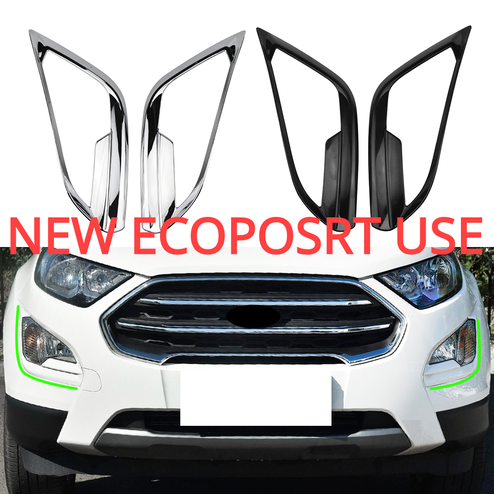 1 Cặp Miếng Dán Đèn Sương Mù Trước Và Sau Cho Xe Hơi Ford New Ecosport 2017-2021+ 2nd Gen. Eco Acc.