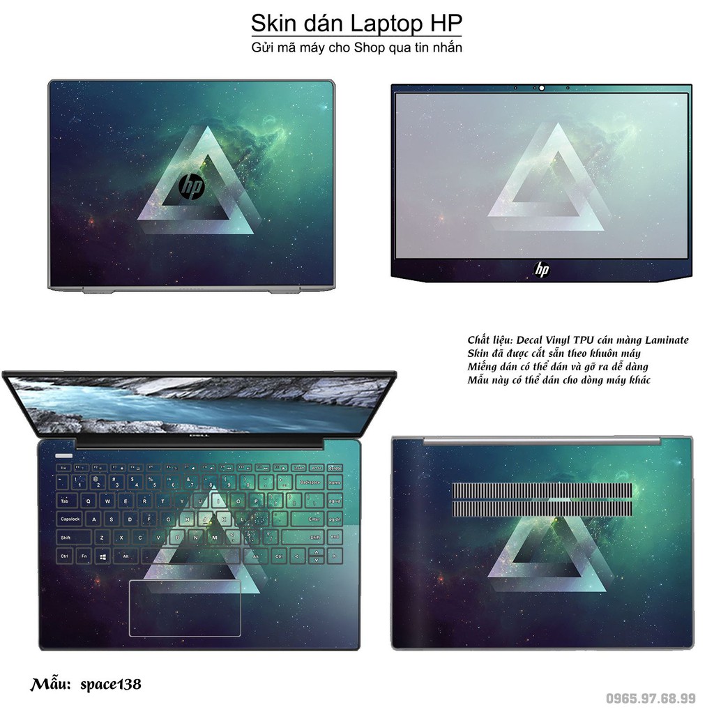 Skin dán Laptop HP in hình không gian _nhiều mẫu 23 (inbox mã máy cho Shop)