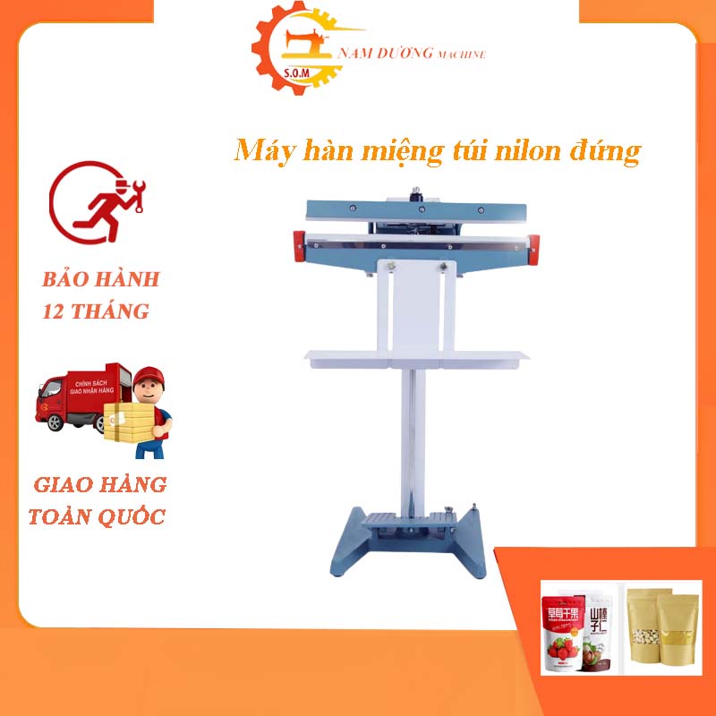 Máy hàn miệng túi dập chân 500 mm