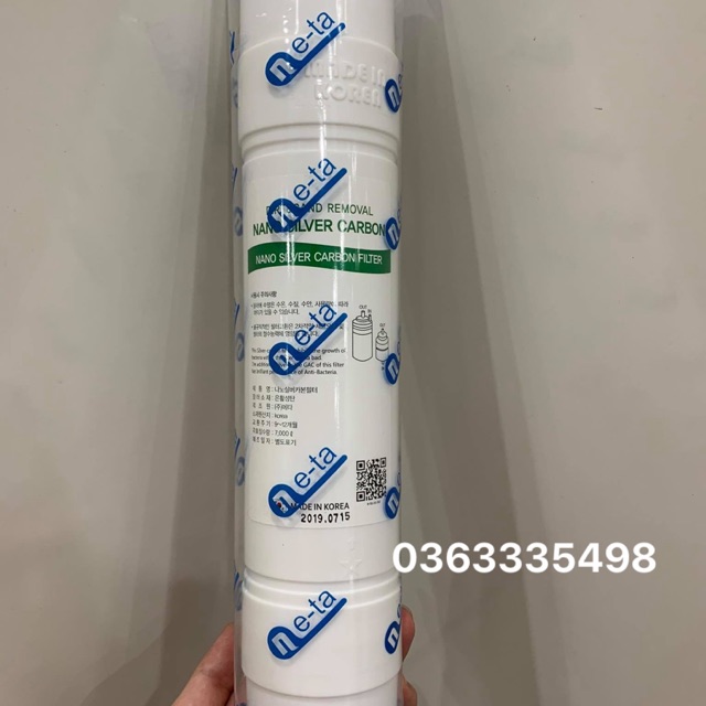 Lõi Máy Lọc Nước RO - Nano Sliver Carbon Hàn Quốc - Cam kết chính hãng nhập khẩu - Made in Korea (có mã QR) | BigBuy360 - bigbuy360.vn
