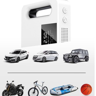 Bơm Ô tô 12V Chính hãng thiết bị tự động ngắt Vf-Street Machine - Tích Hợp Thêm Đèn Pin Chiếu Sáng
