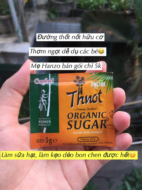 Đường thốt nốt hữu cơ cho bé ăn dặm