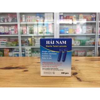KIM LẤY MÁU THỬ TIỂU ĐƯỜNG HẢI NAM HỘP 100 QUE