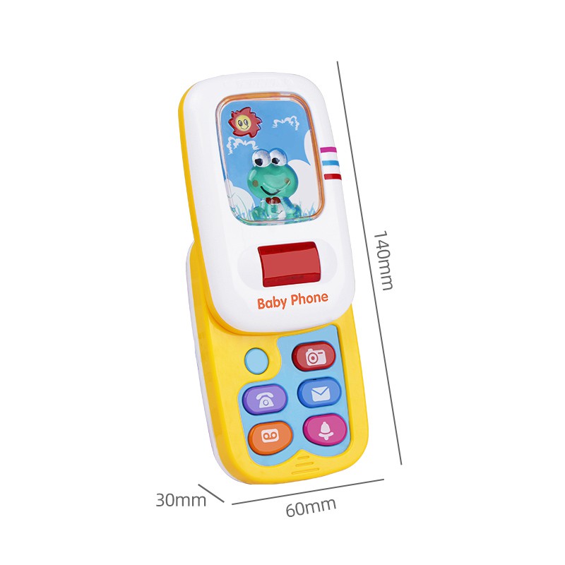 Coolplay Điện thoại đồ chơi có đèn LED và nhạc cho bé