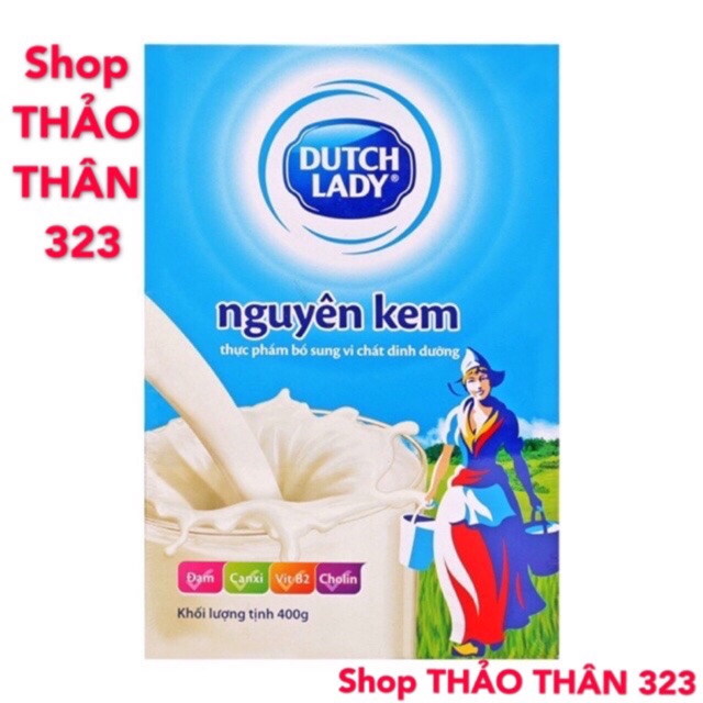 Sữa Bột Nguyên Kem Cô Gái Hà Lan 400g hộp giấy