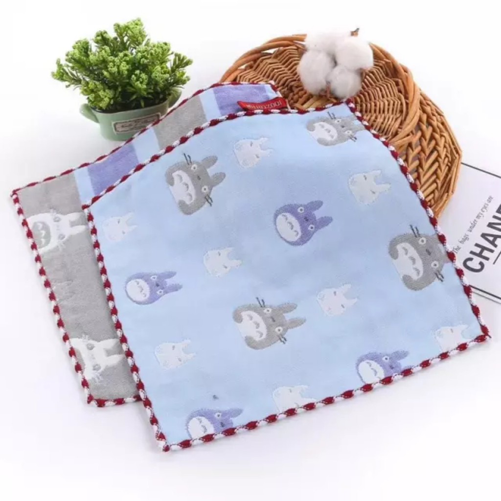 Combo 5 khăn sữa cotton cao cấp 6 lớp cho bé sơ sinh kích thước 25 x 25cm