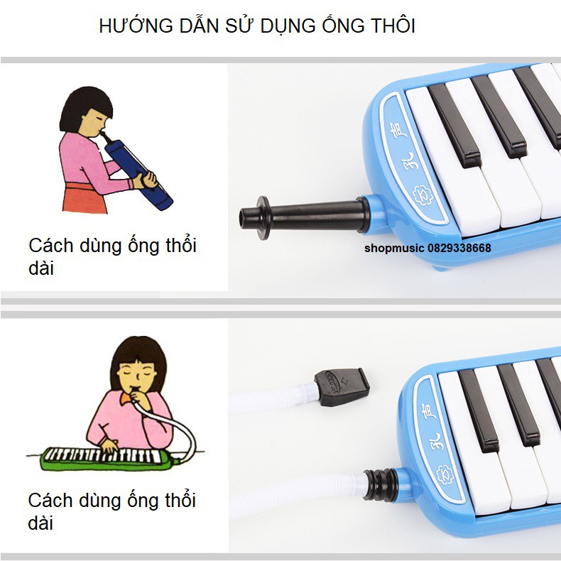 Kèn melodica 32 phím, Kèn melodion, Kèn pianica 32 phím, Kèn thổi hơi cho bé cảm thụ âm nhạc