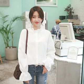 Áo sơ mi trắng tay bồng order