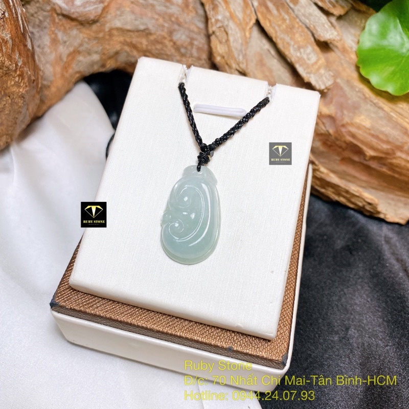 Mặt dây chuyền ngọc bội như ý jadeite type A