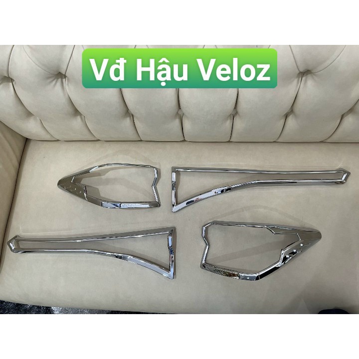 Ôp viền đèn pha, hậu xe VELOZ 2022, 2023- mạ crom cao cấp, giá 1 bộ