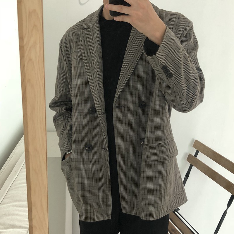[ORDER] Áo khoác blazer nam from rộng ca rô | BigBuy360 - bigbuy360.vn