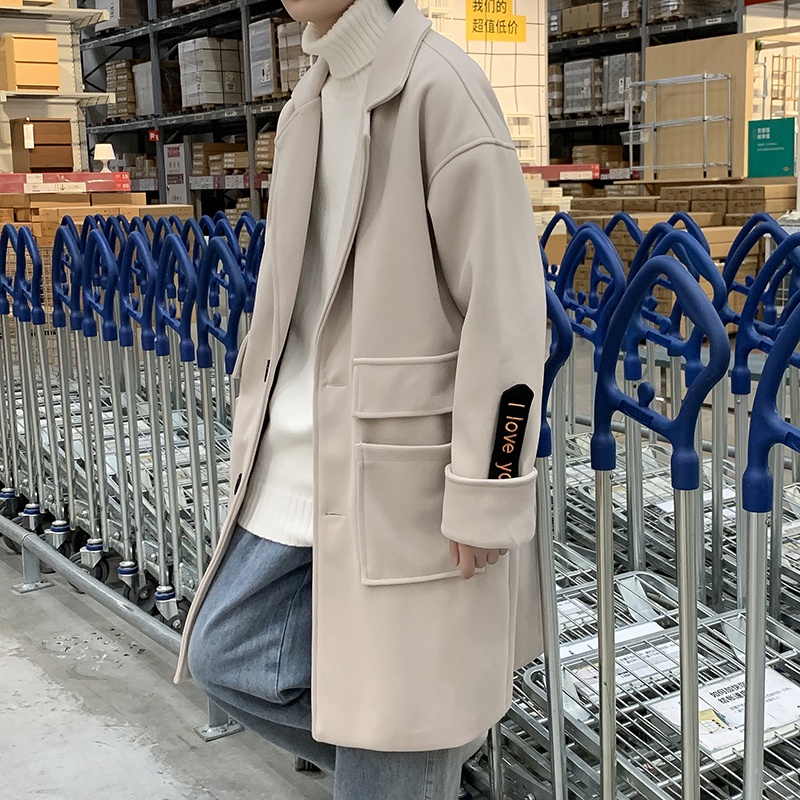 Áo khoác dạ nam dáng dài phong cách hàn quốc trẻ trung hàng cao cấp chất dạ không xù lông