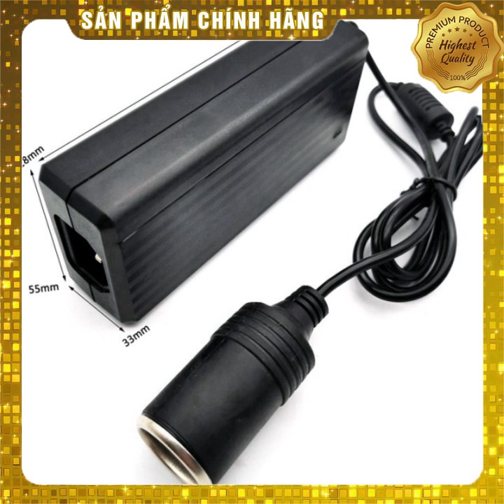 Bộ đổi nguồn từ 220V sang 12V-6A công suất 75W đầu ra dạng chân tẩu ô tô AD