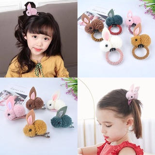 Dây cột tóc thỏ bông dễ thương