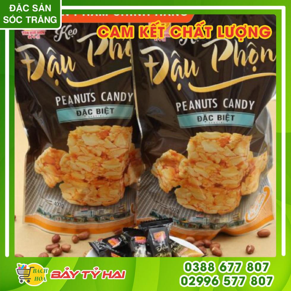 Kẹo đậu phộng đặc biệt Tân Huê Viên gói 400gr, thèo lèo, Đặc Sản Sóc Trăng - Bao bì mới