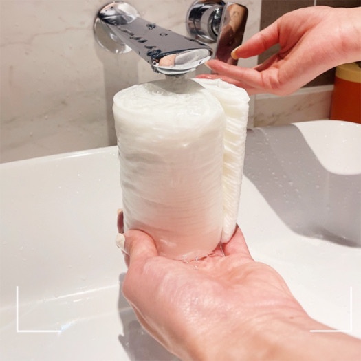 Khăn tắm nén du lịch bằng 100% Cotton dùng một lần 70*140 cm / Khăn Nén Cotton Du Lịch Siêu Thắm Nước