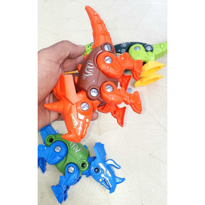 Sét 4 con Khủng Long bằng nhựa tháo ráp rất đẹp
